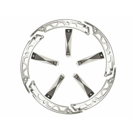 Grid Wheels Fits GD04 Series 20 x 9 Size Rims Chrome Plated Plastic Set Of 5 Equips One Wheel With Screws 4A20090CIN